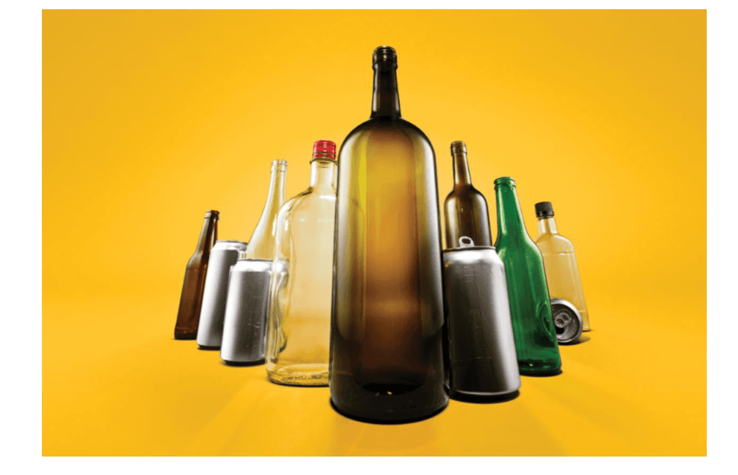 Refundable Ontario deposit containers we collect: beer cans, beer bottles, wine bottles, spirit bottles and other alcoholic beverage containers.